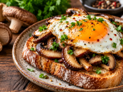 Shiitake s vejcem na toastu: Snídaně z pěti surovin, kterou zvládnete za deset minut
