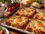 Zapečený toast s vejcem a sýrem: rychlá snídaně z trouby za pár minut